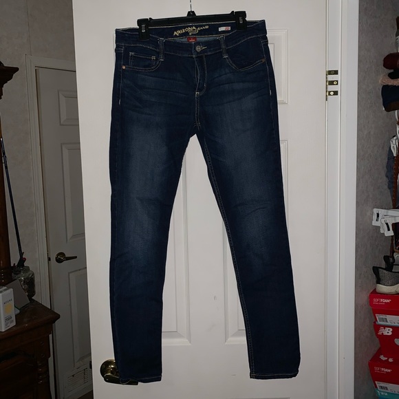 Arizona Super Skinny Jeans - Dark Wash - Average - Picture 3 of 8